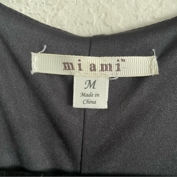 Mi Ami womans Floral faux Wrap maxi Dress size M romantic side slit feminine - Picture 3 of 8